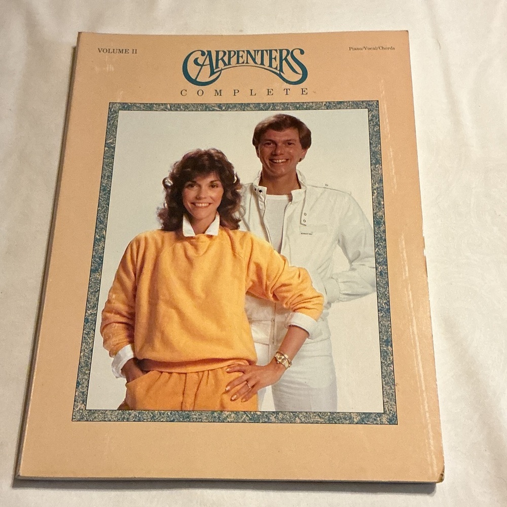 Rare Vintage Carpenter’s Complete Songbook Volume II Piano Vocal Chords